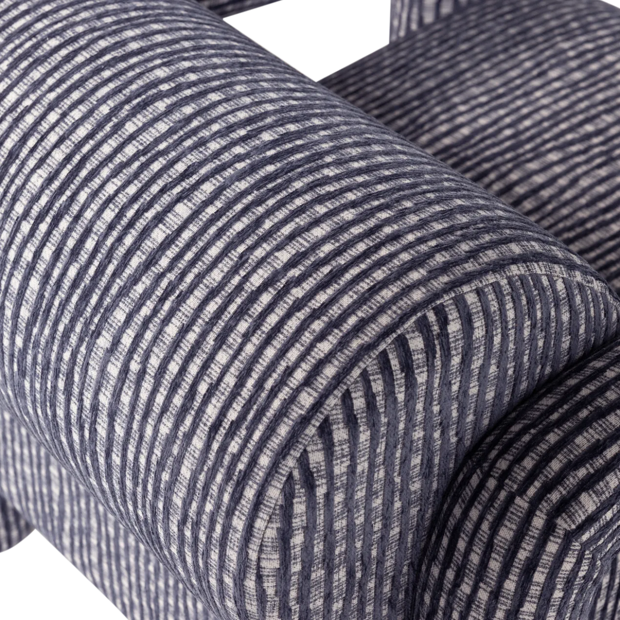 Lenny fauteuil met dessin grijsblauw