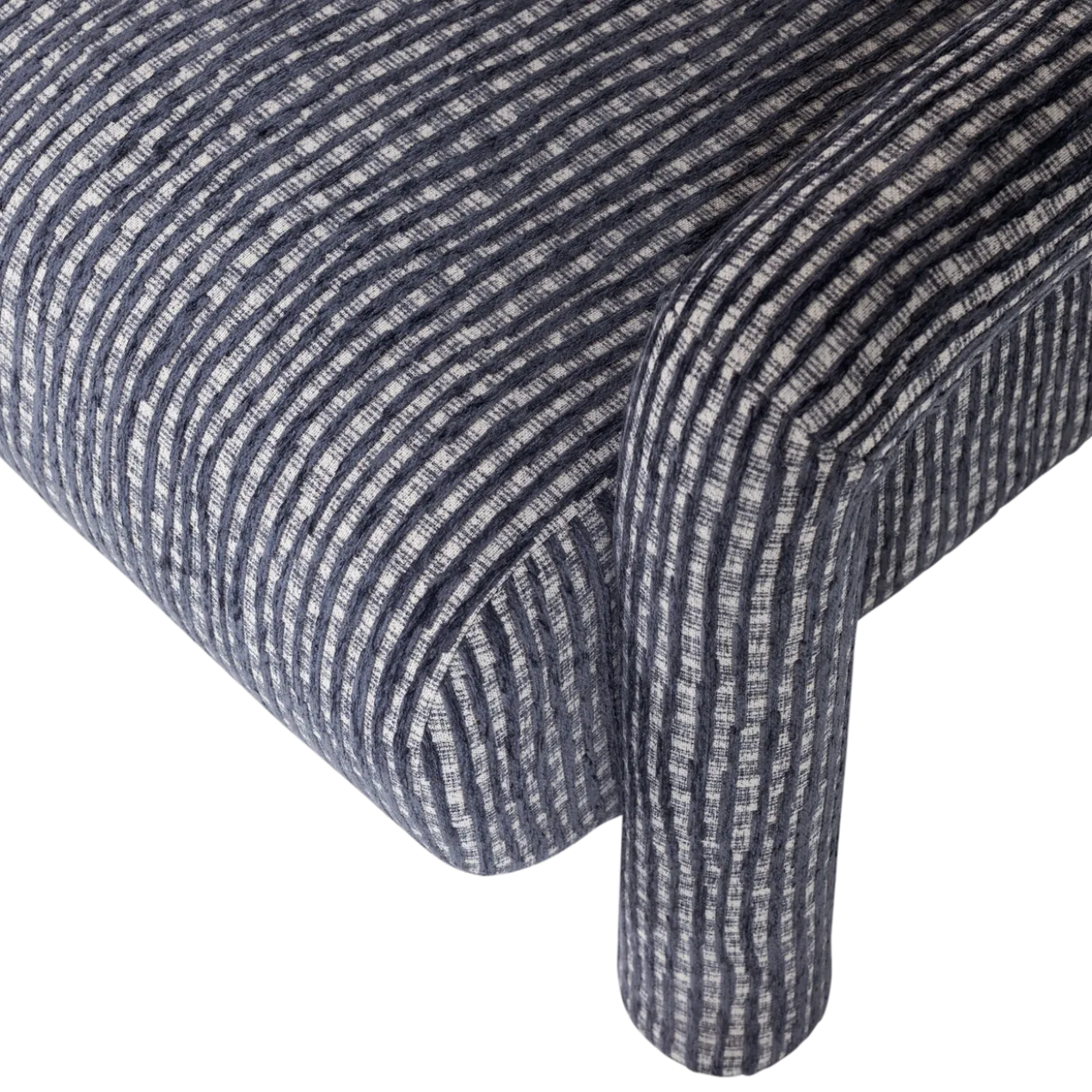 Lenny fauteuil met dessin grijsblauw