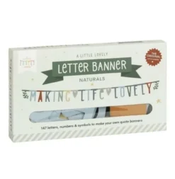 Letter banner naturals #1