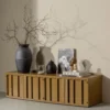 Level tv meubel metaal honinggeel 44x160 cm