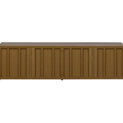 Level tv meubel metaal honinggeel 44x160 cm