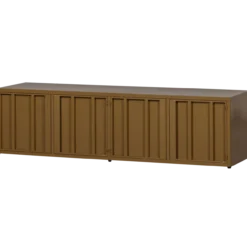 Level tv meubel metaal honinggeel 44x160 cm