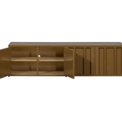 Level tv meubel metaal honinggeel 44x160 cm