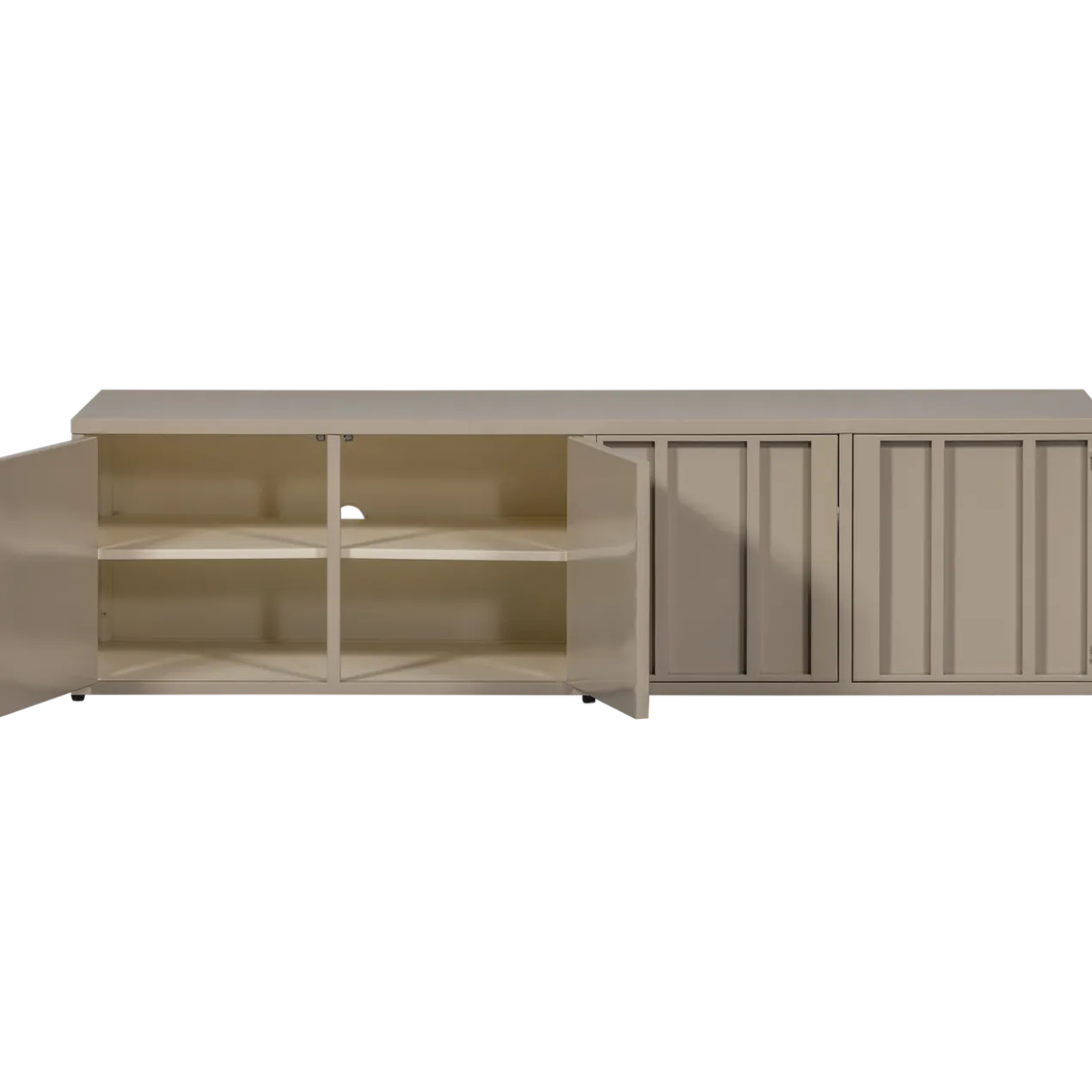 Level tv meubel metaal zand 44x160 cm