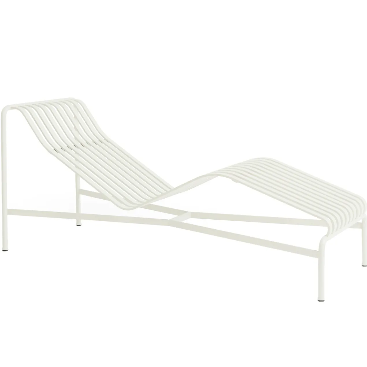 Ligbed Palissade Chaise Longue cream white