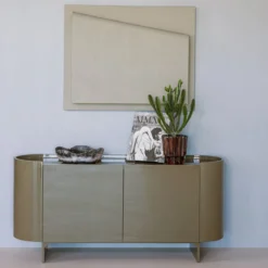 Liora tv meubel/dressoir hout hoogglans groen [fsc]