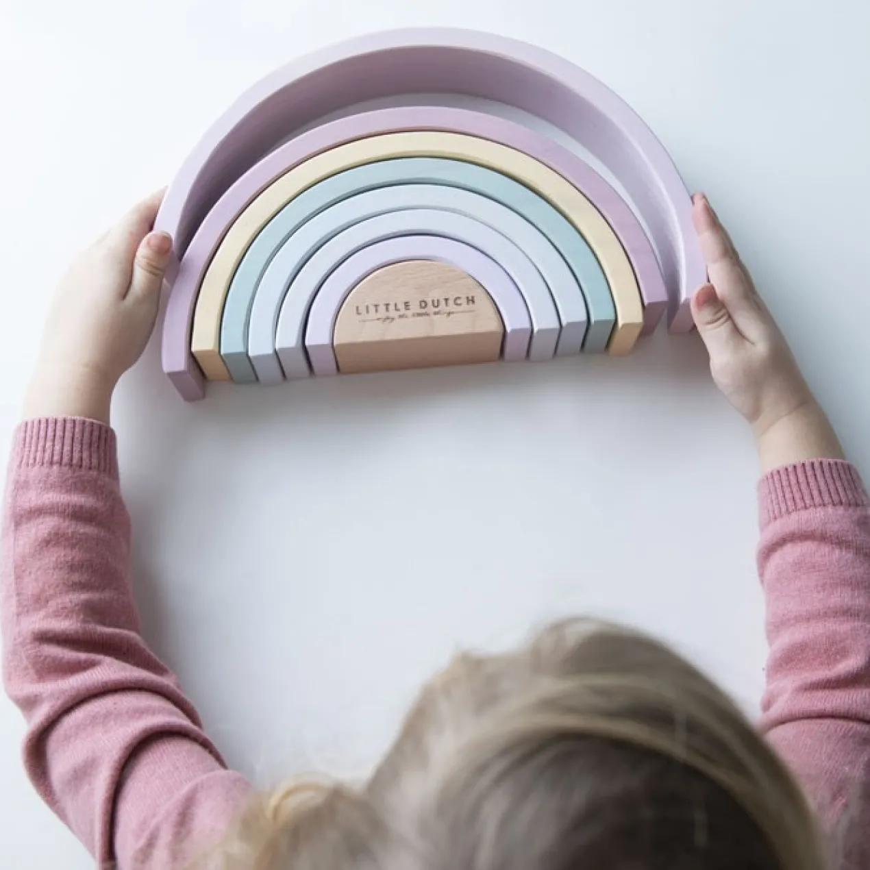 Little Dutch Houten regenboog donkerblauw
