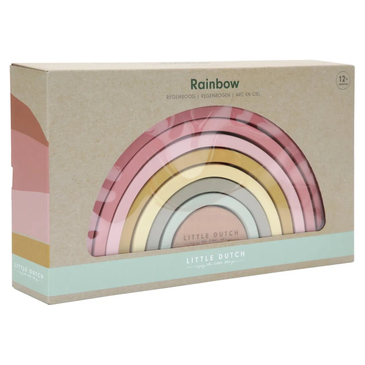 Little Dutch Houten regenboog donkerroze
