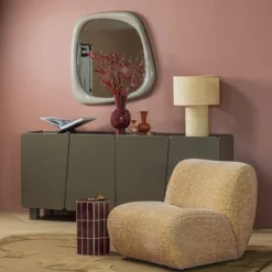 Livo vloerkleed viscose/wol bruin 170x240 cm