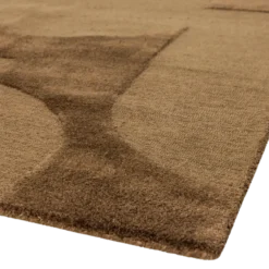 Livo vloerkleed viscose/wol bruin 170x240 cm