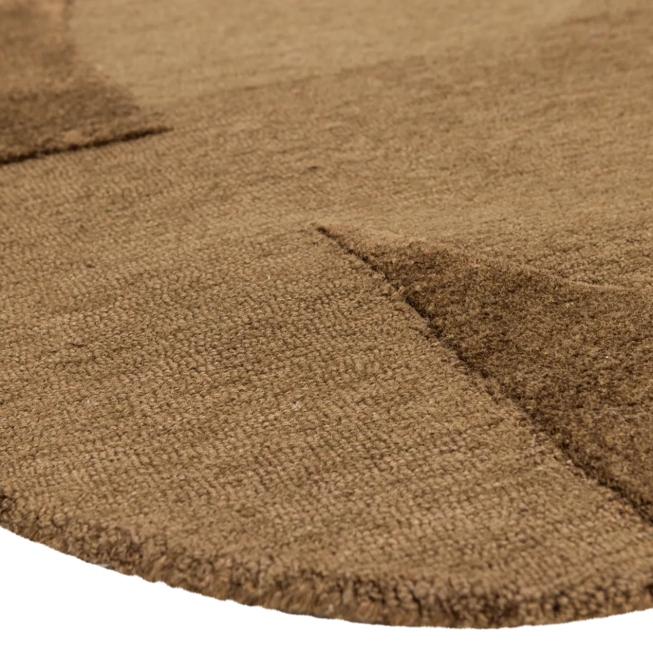 Livo vloerkleed viscose/wol bruin 170x240 cm