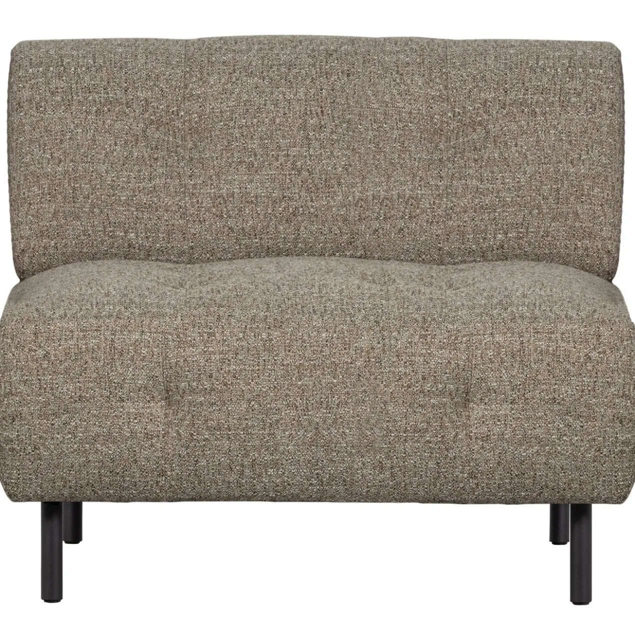 Lloyd fauteuil grof geweven bruin melange