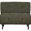 Lloyd fauteuil grof geweven groen melange