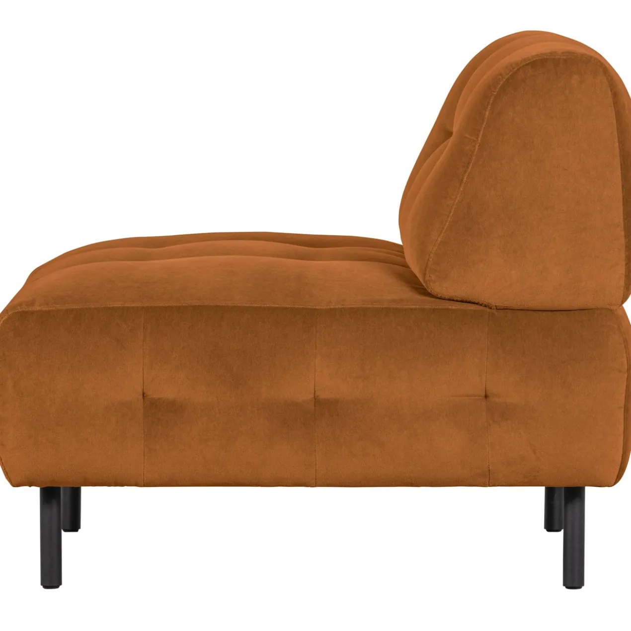 Lloyd fauteuil velvet kaneel