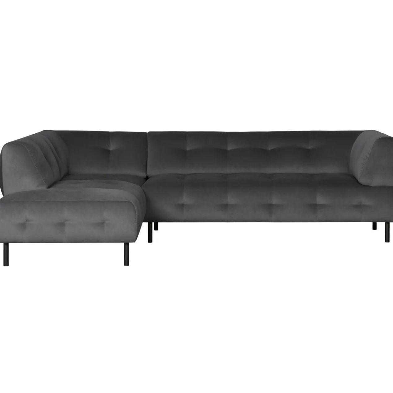 Lloyd hoekbank links velvet cast iron