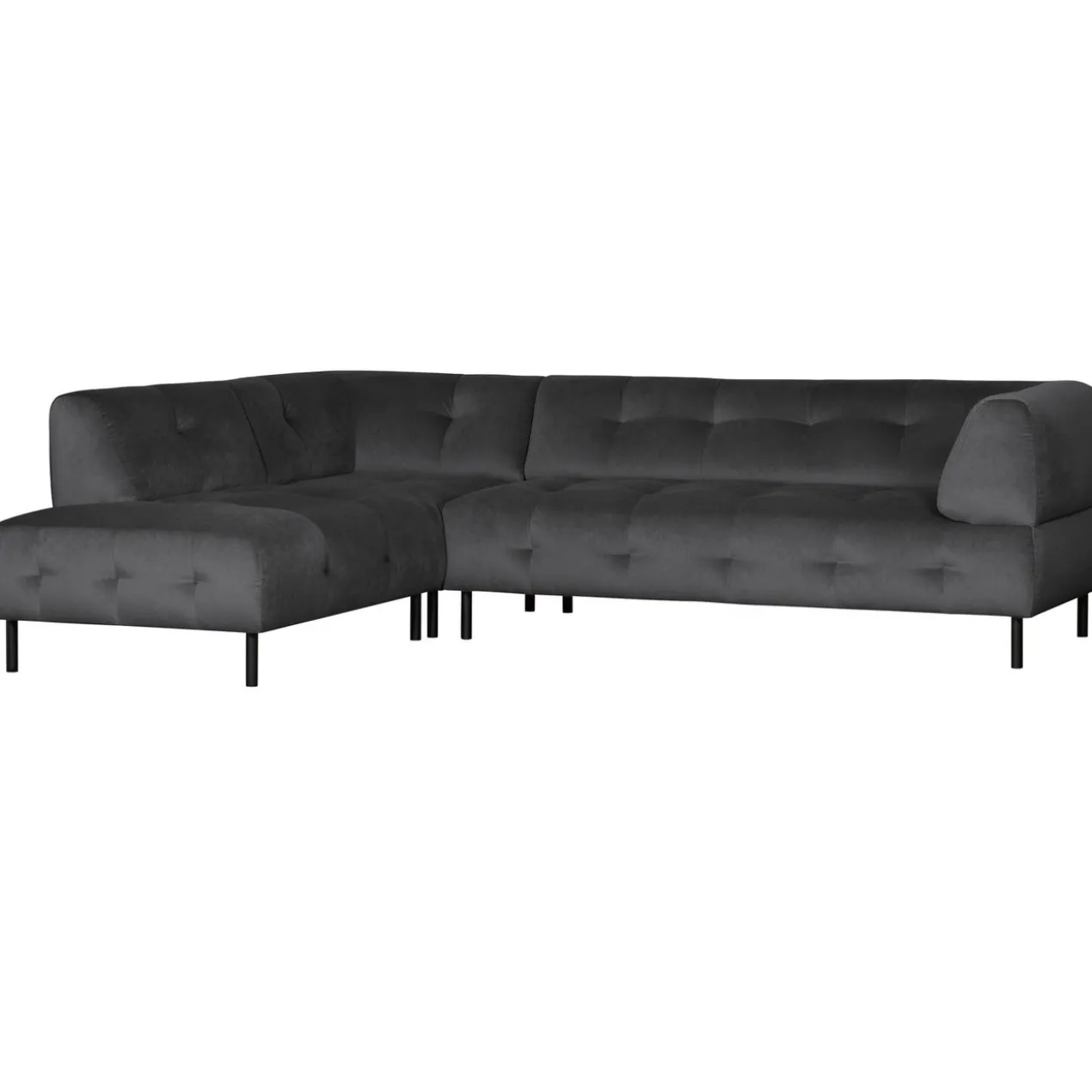 Lloyd hoekbank links velvet cast iron