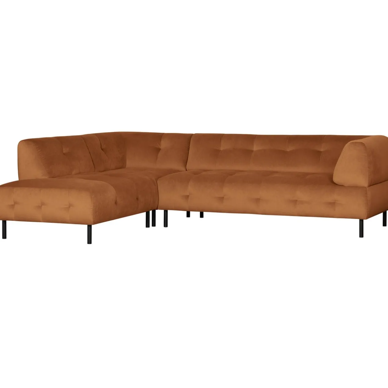 Lloyd hoekbank links velvet kaneel
