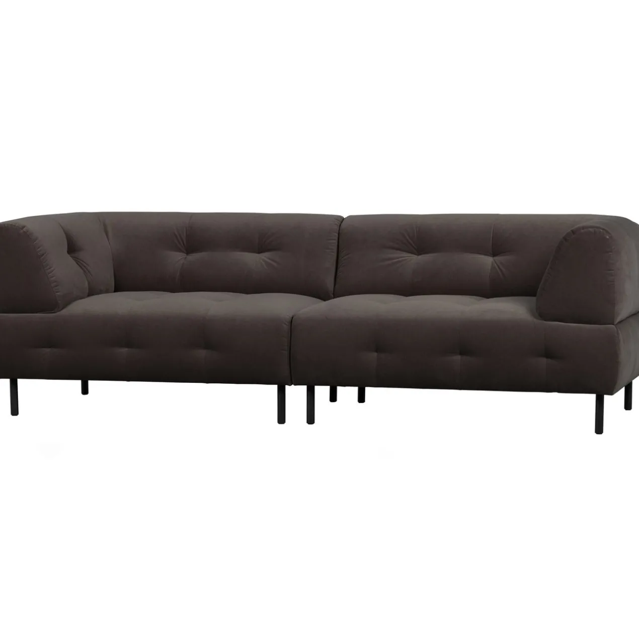 Lloyd 4-zits bank gewassen velvet cast iron