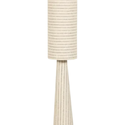 Loft vloerlamp metaal/boucle naturel met strepen 130xo30 cm
