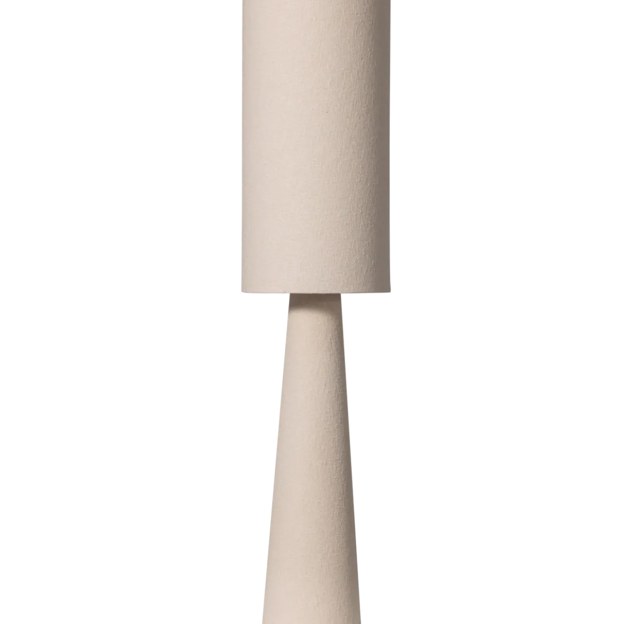 Loft vloerlamp metaal/boucle naturel 130xo30 cm