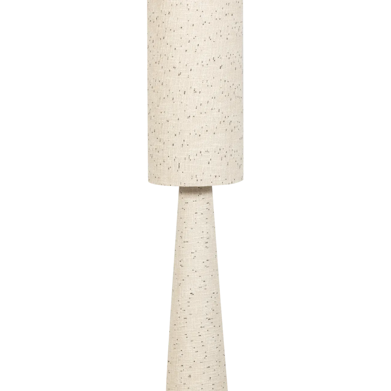 Loft vloerlamp metaal/boucle naturel met stippen 130xo30 cm