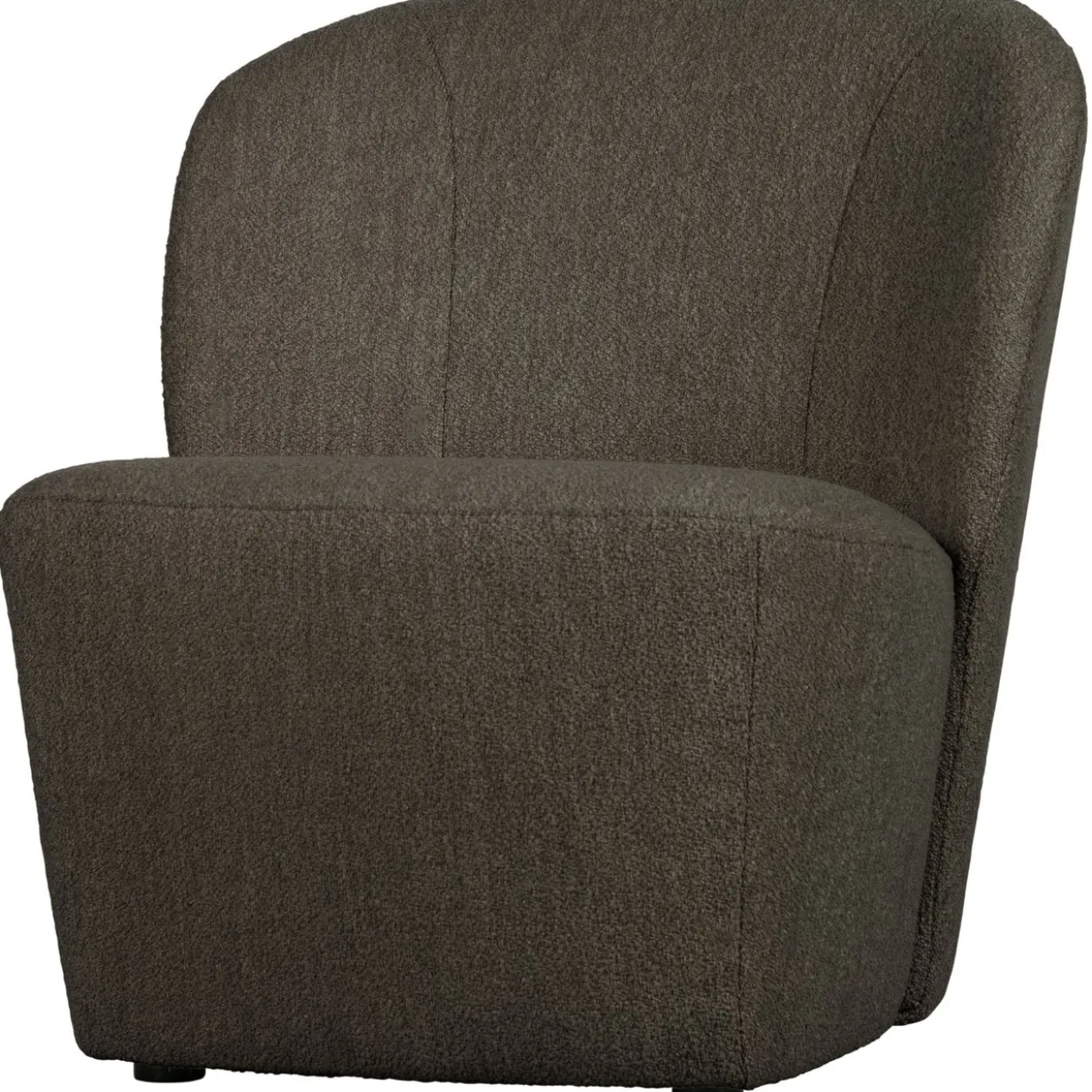 Lofty fauteuil boucle bruin