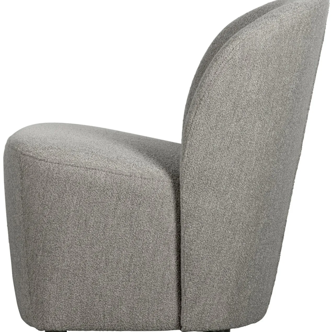Lofty fauteuil boucle grijs