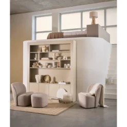 Lofty fauteuil boucle naturel