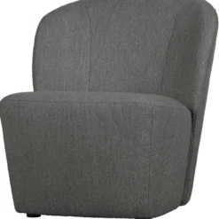 Lofty fauteuil boucle staalgrijs
