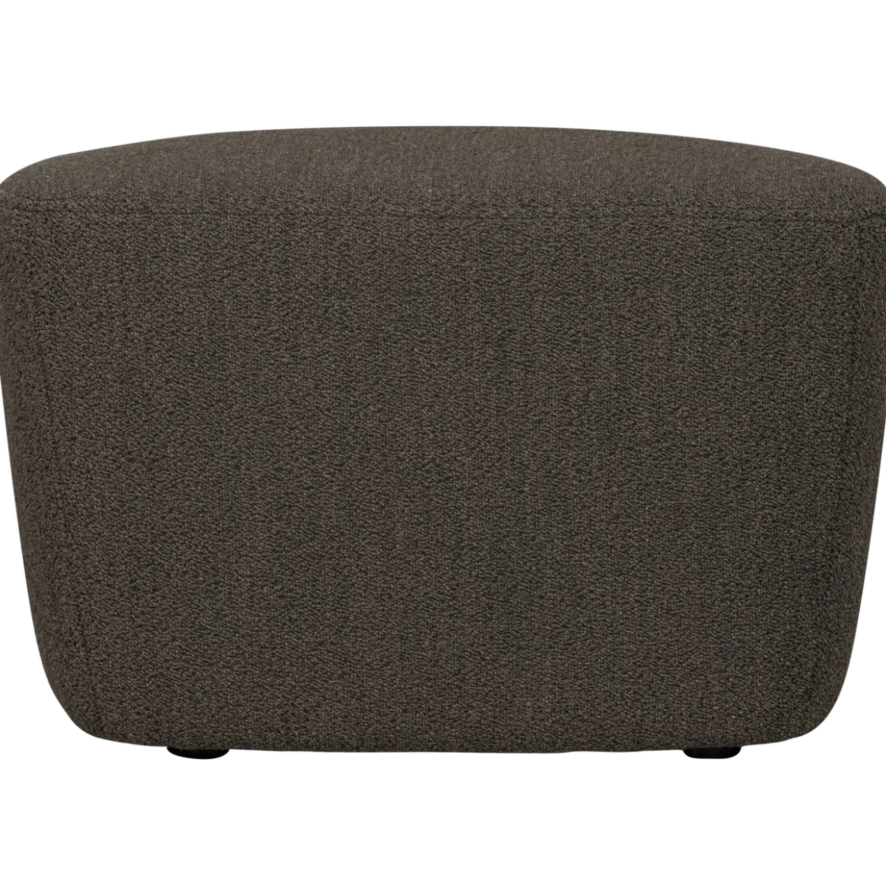 Lofty hocker boucle bruin