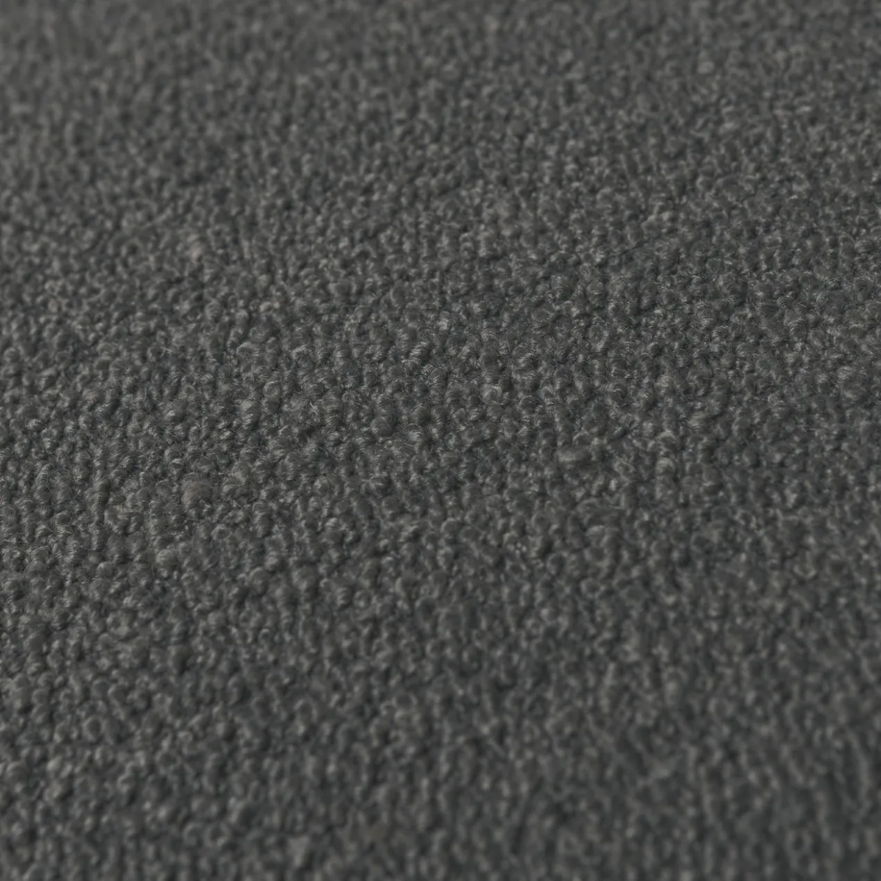 Lofty hocker boucle staalgrijs