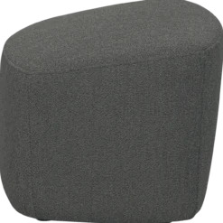 Lofty hocker boucle staalgrijs