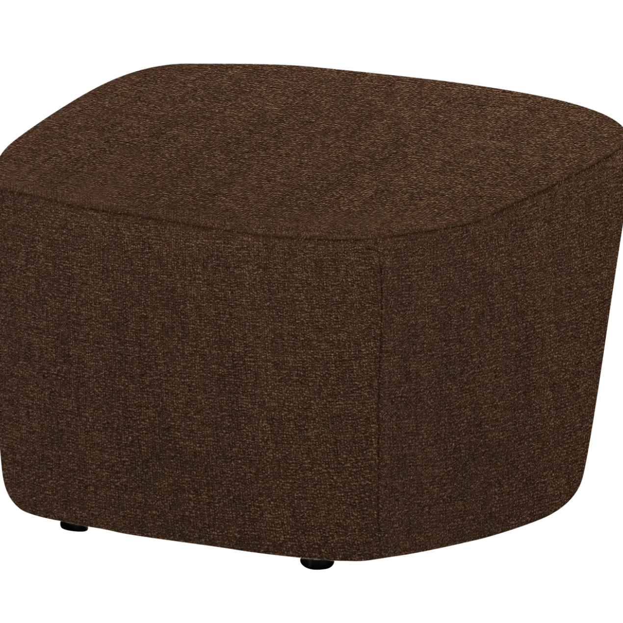 Lofty hocker melange bruin