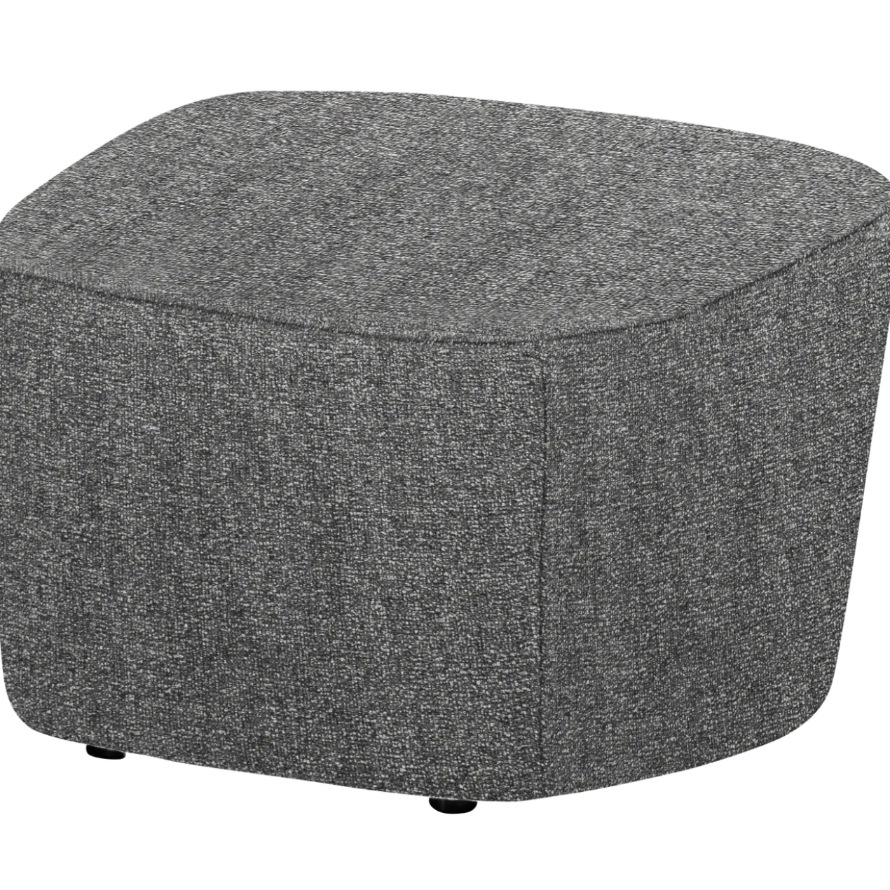 Lofty hocker melange grijs
