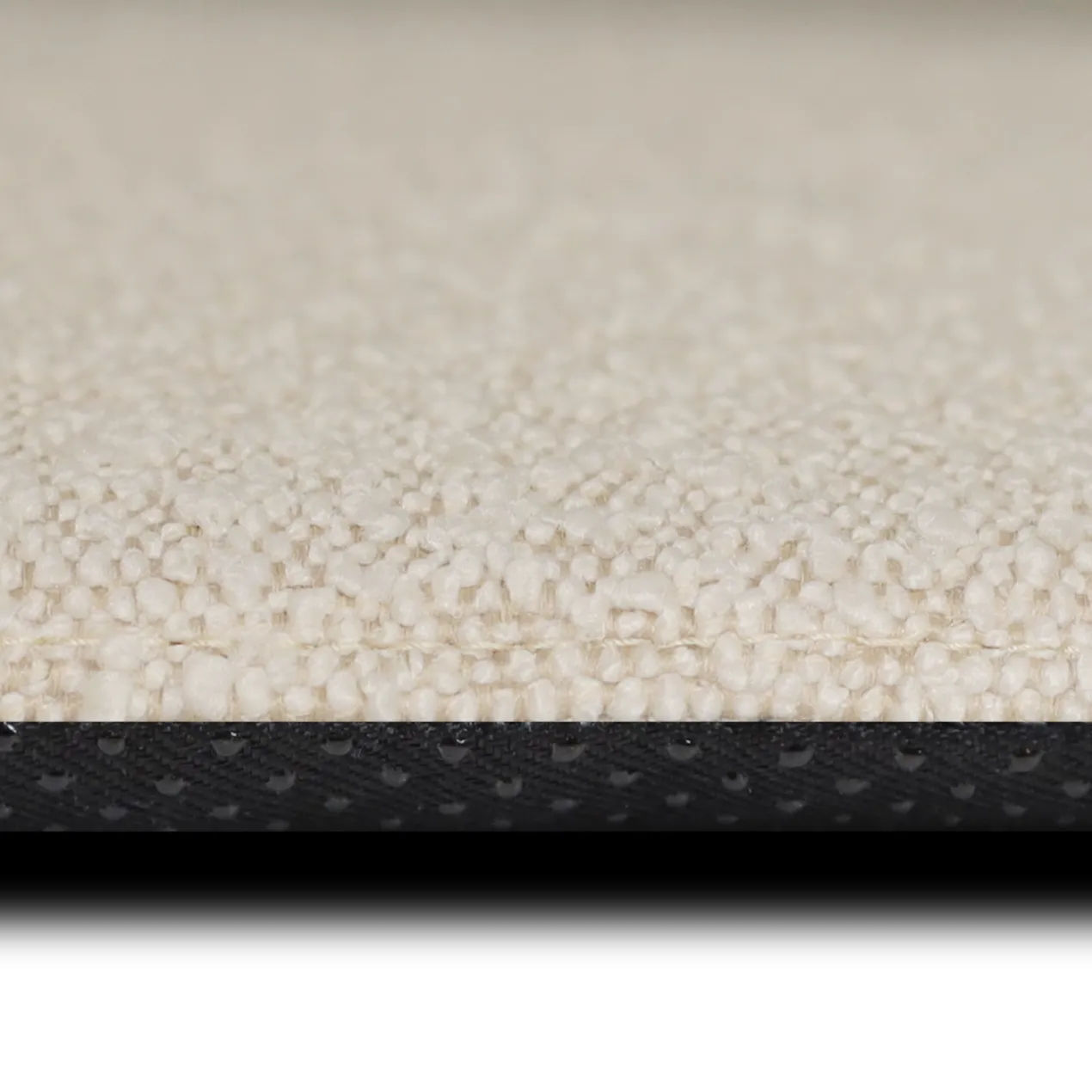 Lot zitkussen bouclé beige