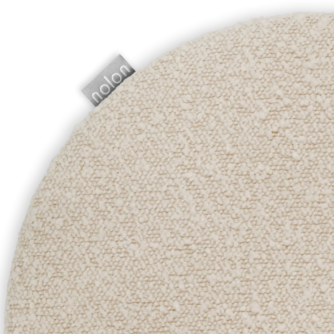 Lot zitkussen bouclé beige