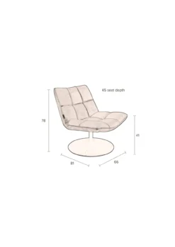 Lounge chair bar vintage brown