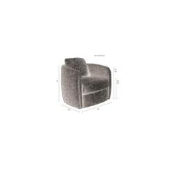 Lounge chair boho stone