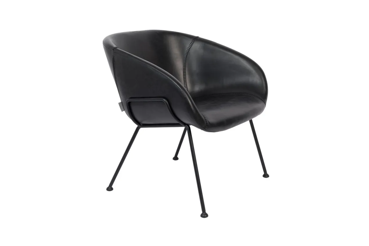 Lounge chair feston black