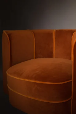 Lounge chair flower orange
