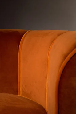 Lounge chair flower orange