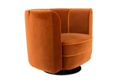 Lounge chair flower orange
