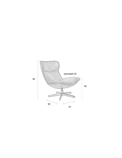 LOUNGE CHAIR JOHN ANTHRACITE