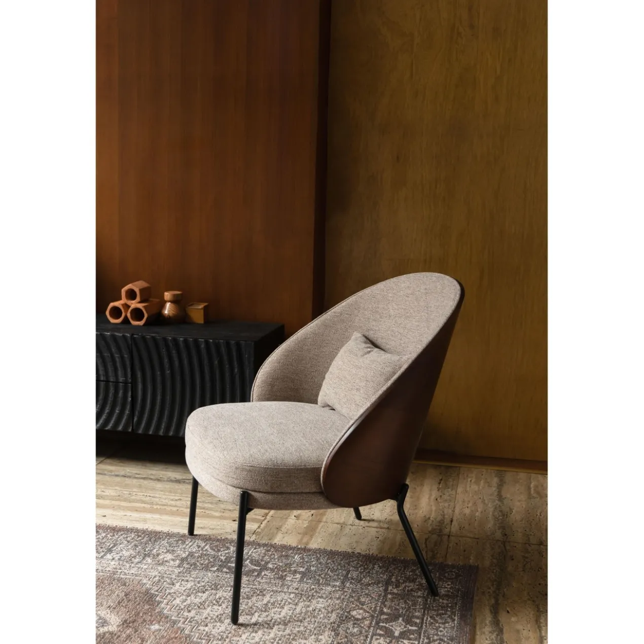 Lounge chair rodin beige