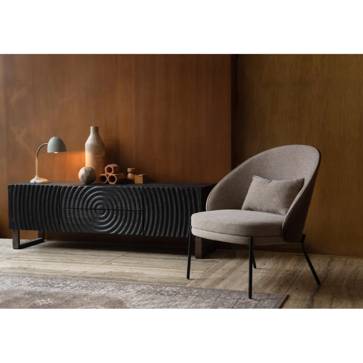 Lounge chair rodin beige