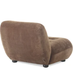 Lounge Chair Wyatt Velours Cognac