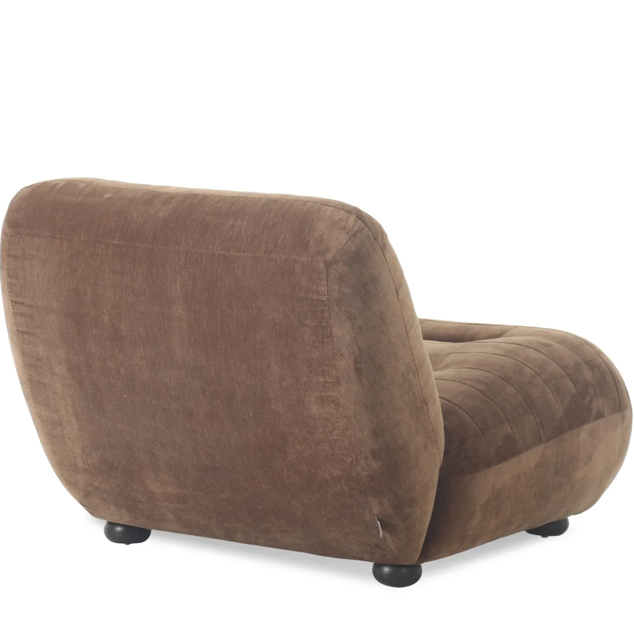 Lounge Chair Wyatt Velours Cognac