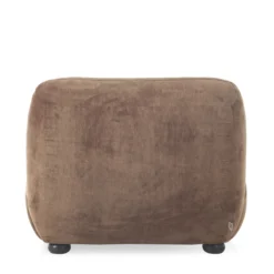 Lounge Chair Wyatt Velours Cognac