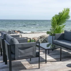 Loungeset Fardau donkergrijs