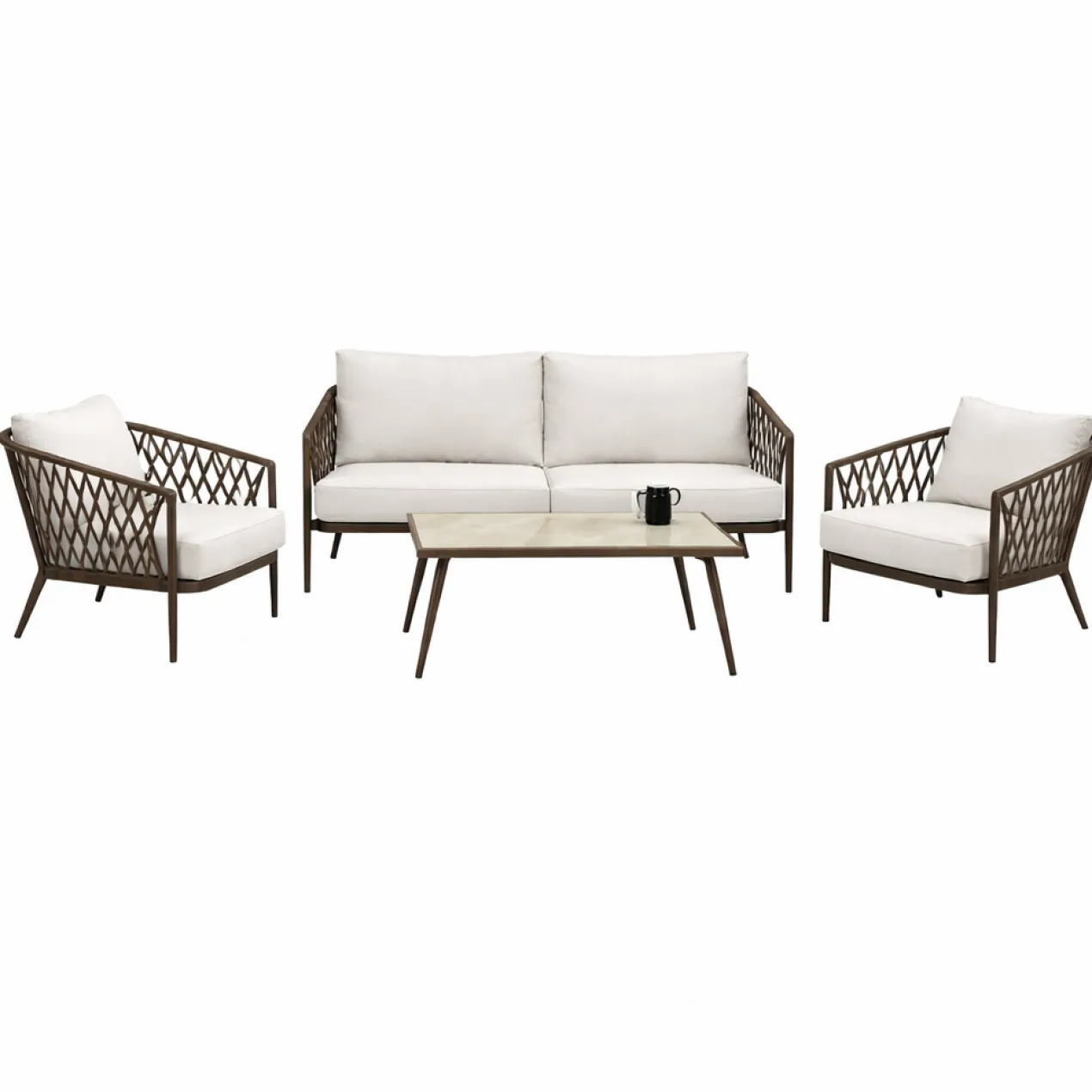 Loungeset Marloes 4 delig beige